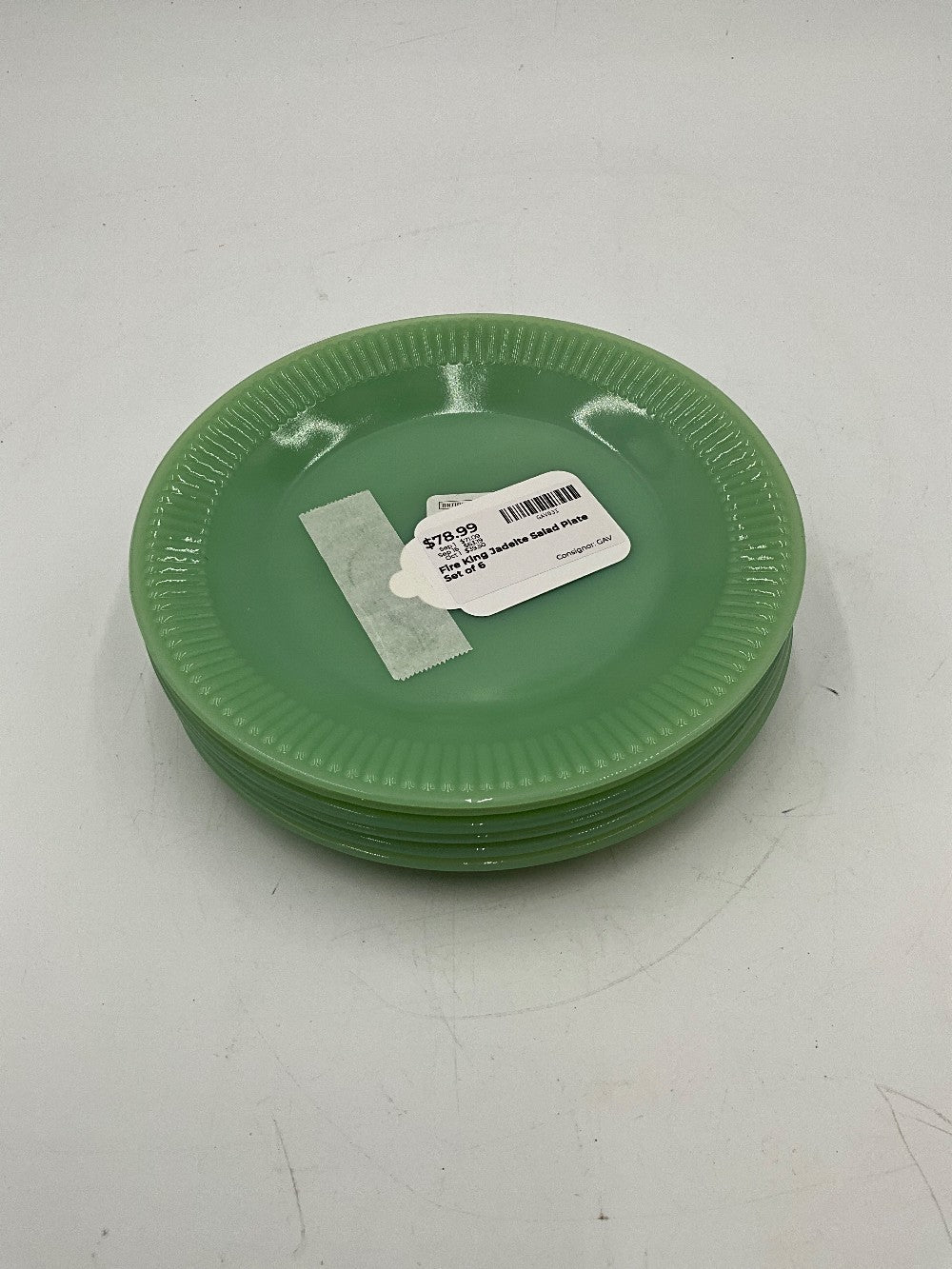 Fire King Jadeite Salad Plate Set of 6